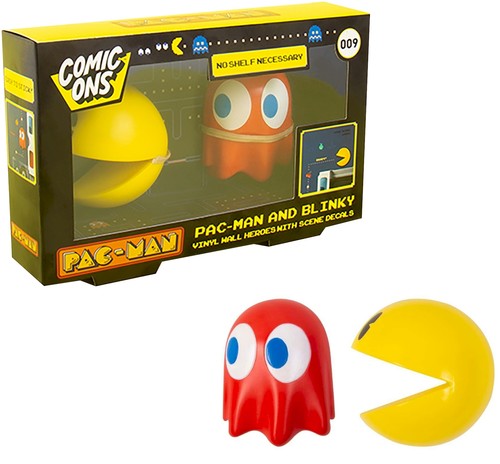 Pac-Man Comic Ons 3D Sammelfiguren mit Vinyl Aufkleber NEU