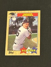 Wade Boggs 1987 Topps All Star Card #608 Boston Red Sox
