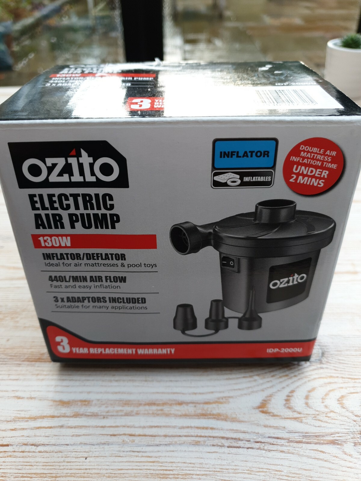 Ozito by Einhell 130W Electric Air Pump 