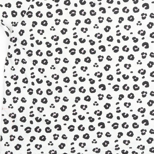 Marks and Spencer Girls White Cotton blend T-Shirt Size 15-16 Years Ro - 第 10/10 張圖片