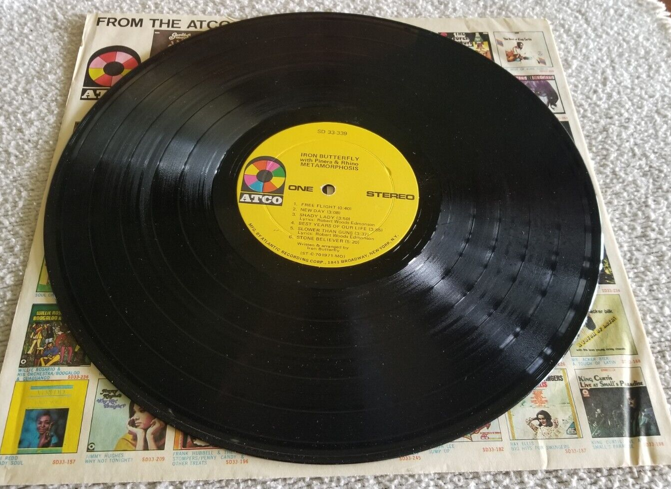 Iron Butterfly Metamorphosis Vinyl LP ATCO SD 33339 , 1970 12" Vinyl