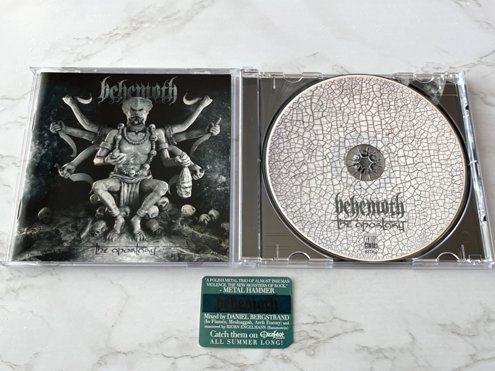 Behemoth The Apostasy CD ORIGINAL w/Hype Sticker! 2007 Century Media 8374-2 RARE