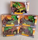Dinosaurs! Set Figures T-Rex Triceratops Stegosaurus Carnotaurus brontosaurus
