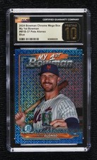 2024 Bowman Chrome My 1st Mega Box Blue Mojo Refractor Pete Alonso CGC 10 09uj