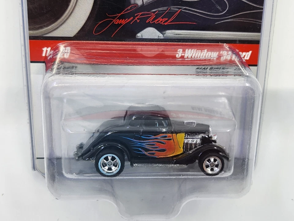 Ford 34 de 3 ventanas 🔥 Hot Wheels Larry's Garage™ Real Riders carrocería metálica 11/20 Foto 2 de 4