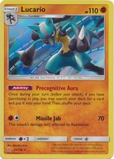 Lucario - 67/156 - Holo Rare DMG, English Pokemon Ultra Prism on eBay