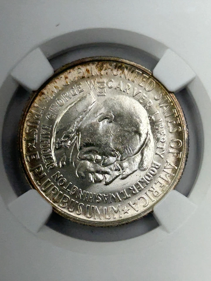 1951 S Washington Carver Silver Half Dollar NGC MS66+ Mintage 10,004-NGC Pop 34 - Image 4 of 4