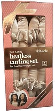 Kitsch The Satin Heatless Curling Set Heatless Curling Rod Champagne New NIB