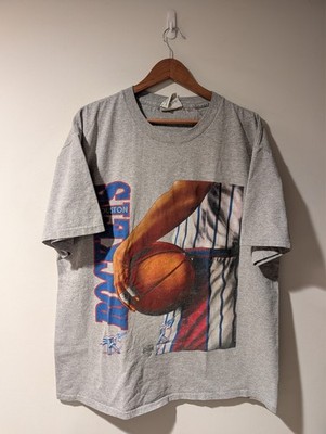 Vintage 90s Houston Rockets NBA T-Shirt Mens XL Grey Lee Sport Hakeem Olajuwon