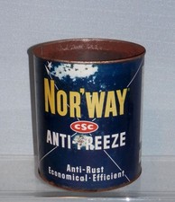 LATA GRANDE ANTICONGELANTE DE UN GALÓN AÑOS 50 DE NINGUNA MANERA, antigua vintage Noruega