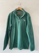 Green 1/4 Zip Fleece Jumper Men  s Pullover XL Embroidered CORP Atlas For Men