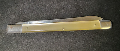 Vintage 9-3/8'' Folding Knife MOP Grips 5-1/8 Case ''G.C.CO. Japan Model 178'' (C)