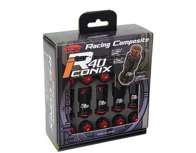 KYO-EI Racing Composite R40 iCONIX Radmuttern M12 x P1,5 mit Aluminiumkappen
