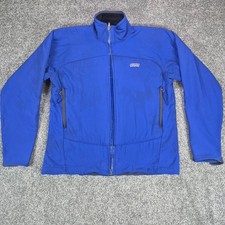 Vintage Patagonia Core Skin Jacket Mens Large Blue Fleece Lined Made in USA