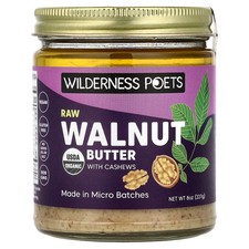 Mantequilla de nuez cruda con anacardos, 8 oz (227 g)