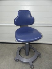 Sirona Arztstuhl Behandlerstuhl Arbeitsstuhl blau Zahnarzt Stuhl Sitz #1
