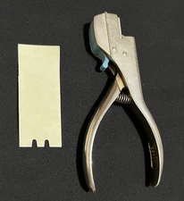 Vintage McBEE - Utility Railroad Train Conductor Ticket Punch - U Shaped * EX