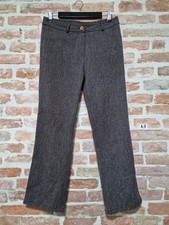 Pantalone Classico Donna Elasticizzato Elegante Marrone Taglia 46 