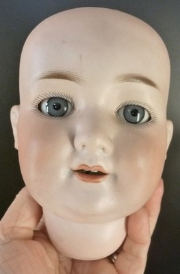 ANTIKER BISKUIT PUPPENKOPF, 20er Jahre, PUPPENKLINIK ERSATZTEILE ZUM REPARIEREN, A&M 560a