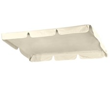 Terrassen Schaukel Überdachung Top Abdeckung Ersatz UV30+ Außen Beschattung Elfenbein 162x120cm