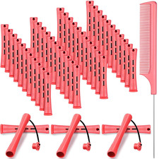 48 Pieces Hair Perm Rods Short Cold Wave Rods Plastic Perming Irons Hair Curling