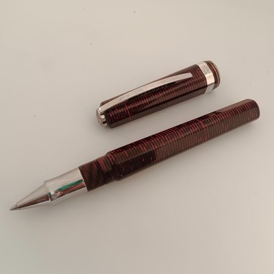 Visconti Wall Street Red Pearl Celluloid Rollerball Pen