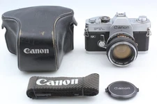 [Exc+5 w/ Case] Canon FTb QL 35mm SLR Film Camera FD 50mm f/1.4 Lens From JAPAN