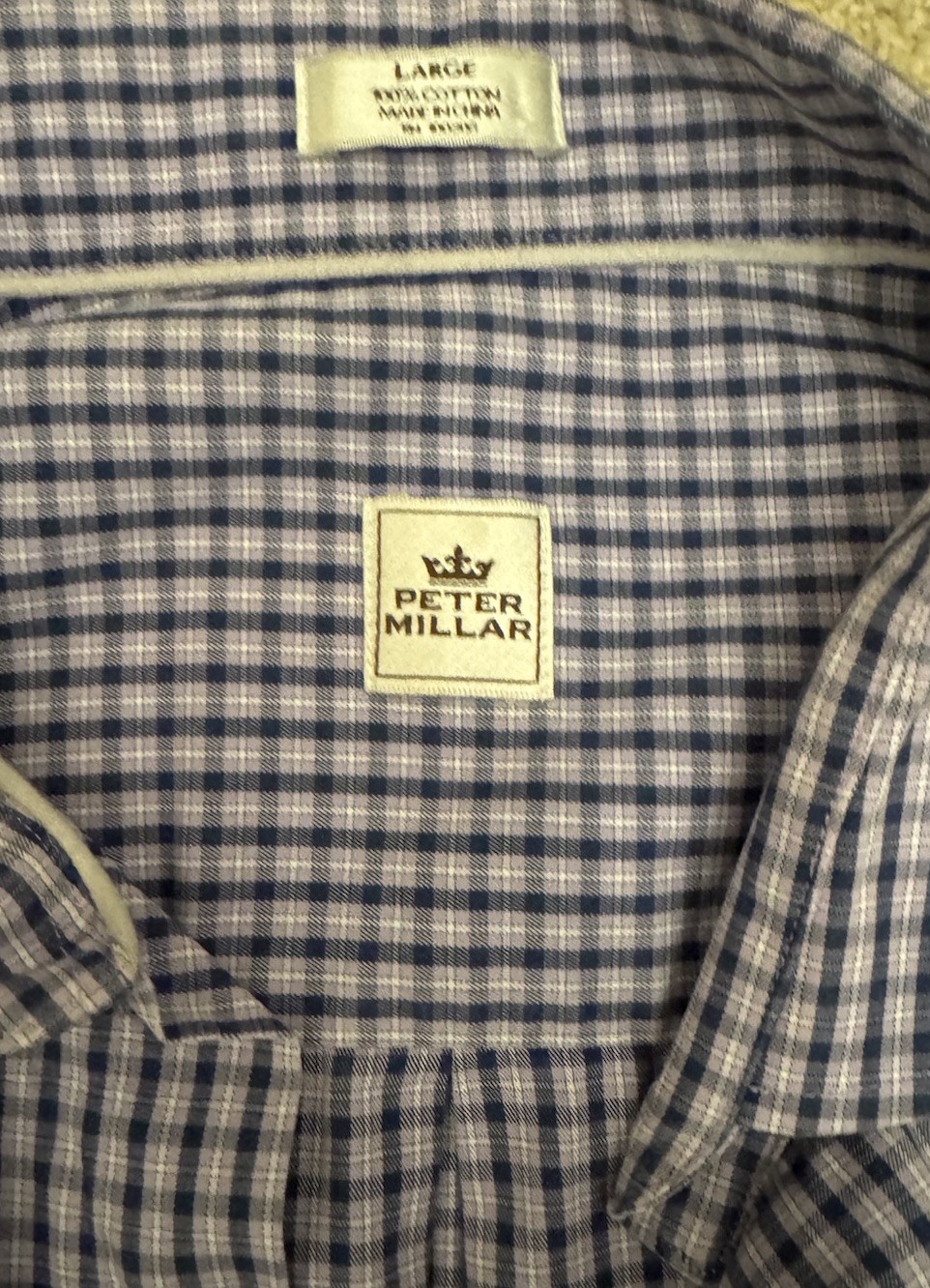 Peter Millar Button Down Size Large Stripes - image 2