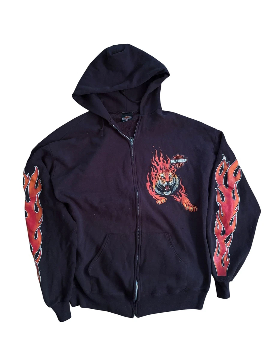 harley davidson zip up hoodie products for sale | eBay