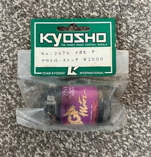Vintage Kyosho Mega Motor 22x1 Outlaw Stock Brushed Motor RC New in Packet Rare!