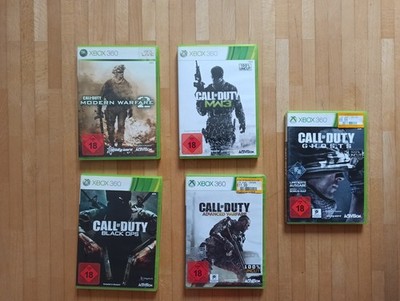 5 Xbox 360 Call of Duty Spiele (Modern Warfare, Black Ops, Ghosts)