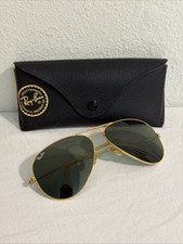 Vintage B L Ray Ban Sunglasses Aviator Gold Frame 58-14 Including Case READ
