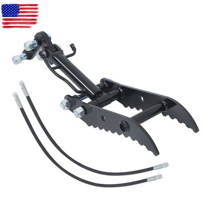 Hydraulic Thumb Clip Clamp For 1 Ton 1.8Ton Mini Excavators Digger L Weld Joint