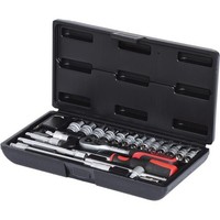 "Ks-Tools 911.0625 1/4\" SteckschlüSsel-Satz 25-Tlg. Chrom Vanadium 6-Kant"