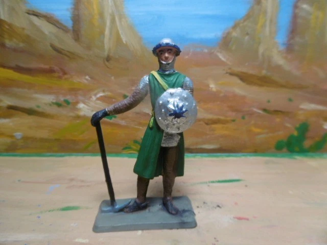 PETIT SOLDAT STARLUX moyen age ancien cavalier des templiers en boite