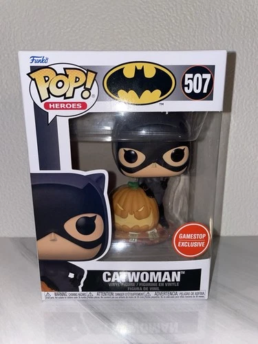 Funko Pop! DC Catwoman with Jack O Lantern #507 GameStop Exclusive Batman