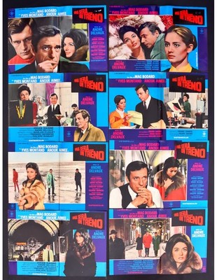 Fotobusta Ein Abend Ein Zug Ein Soir Yves Montand Anouk Aimée F312