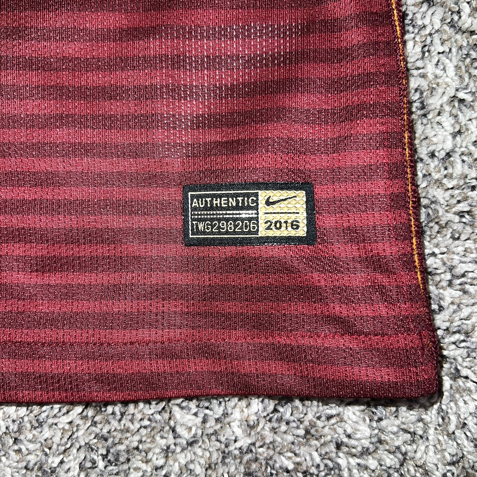 AS Roma Francesco Totti Red Burgundy 2016 2017 Nike Jersey Men’s Size Large