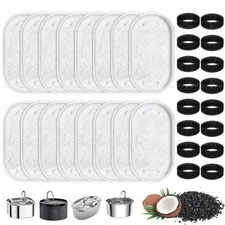32pcs Pet Cat Water Fountain Filters Replacement for 67/108/135oz Replacement