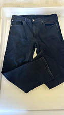 Levi  s 559 Men  s Relaxed Straight Black Jeans 38x30 Dark Wash 5-Pocket
