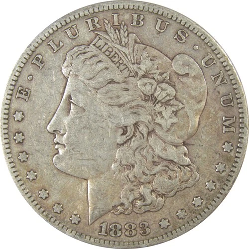 1883 S Morgan Dollar VF Very Fine Silver $1 Coin SKU:I24233
