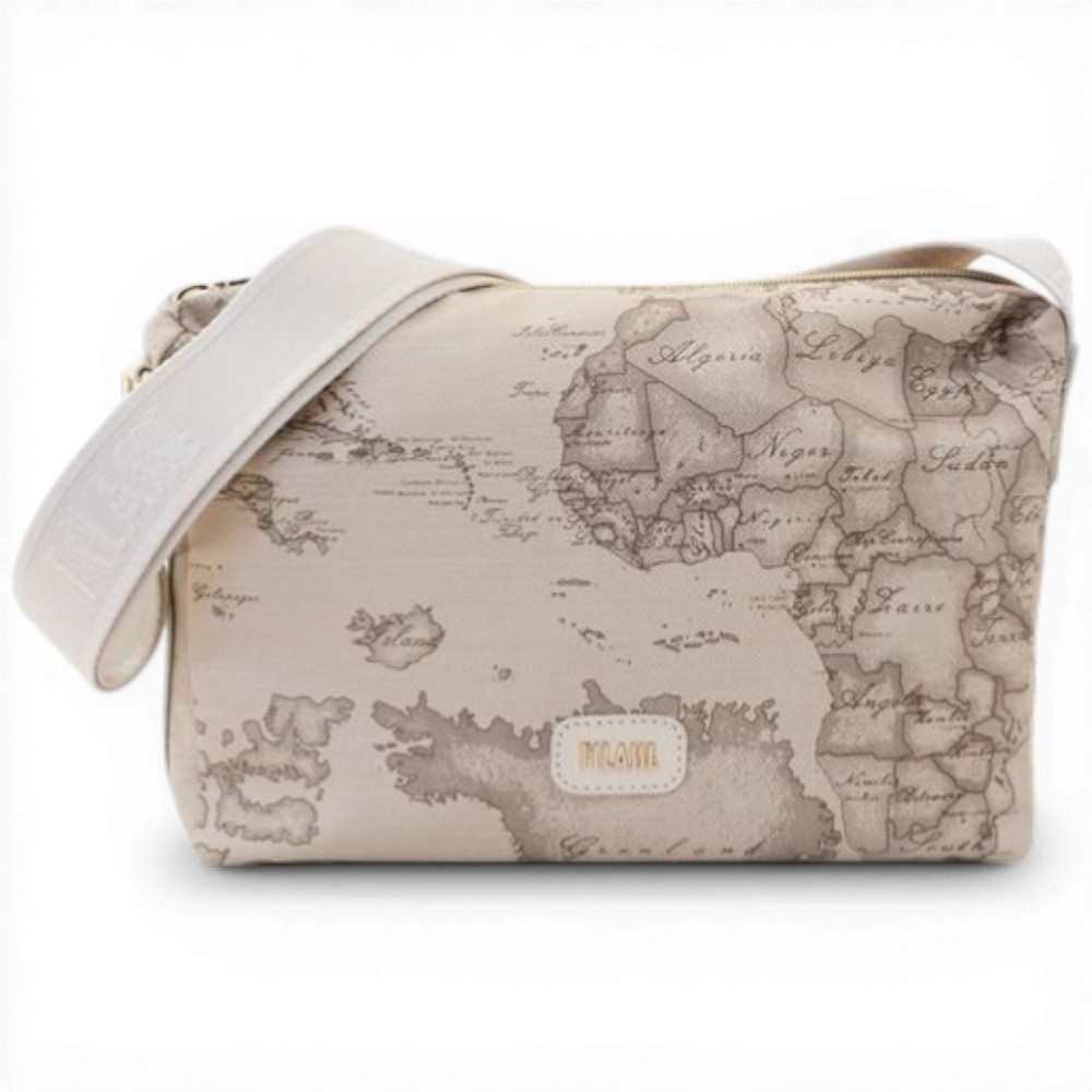 Moda Alviero Martini 1 Classe Borsa a tracolla Donna Rafia in Tessuto e Pelle