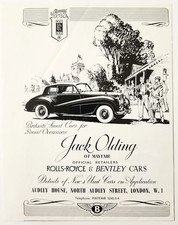 1952 Jack Olding Rolls Royce Bentley Dealership Advertisement Vintage UK Import
