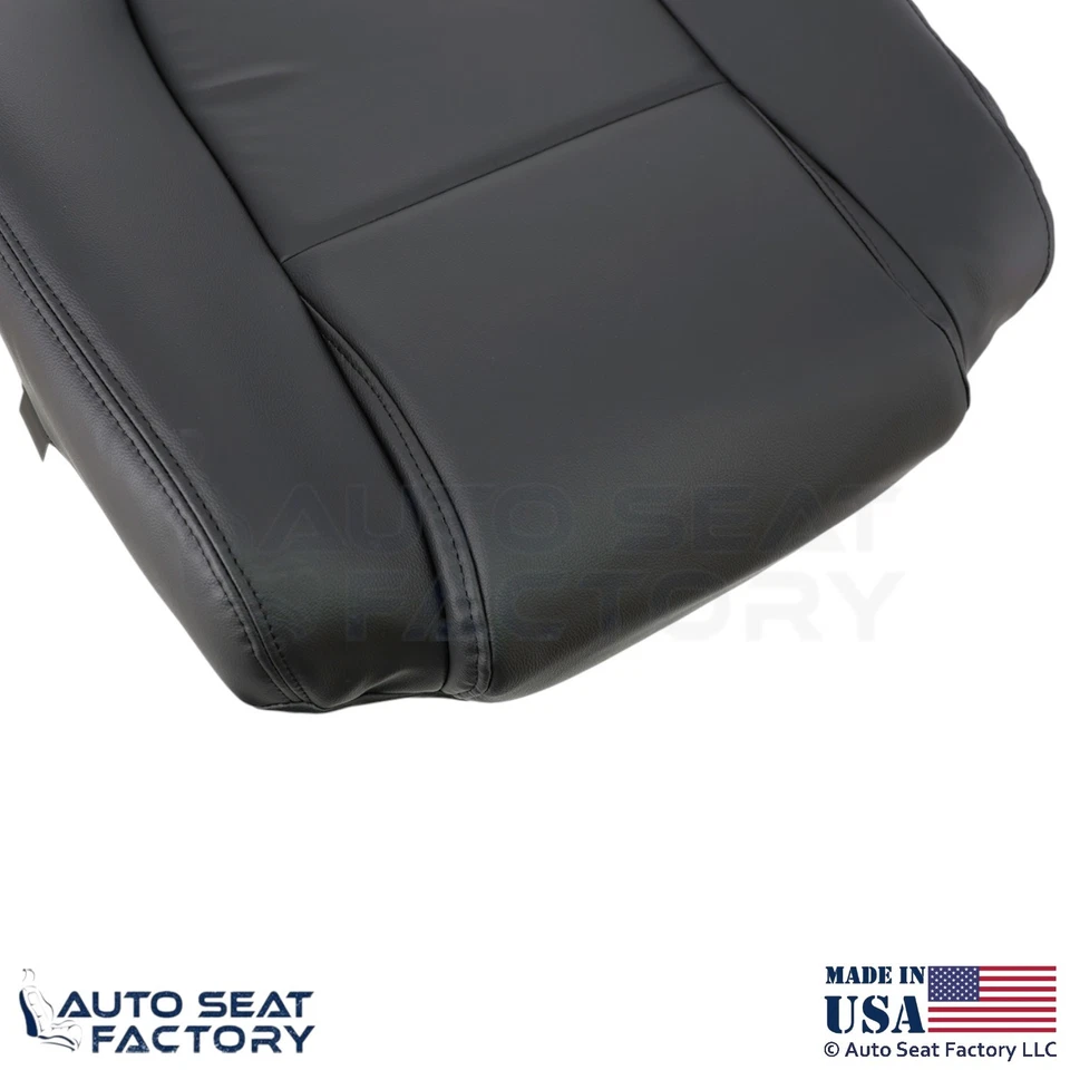 2003-2006 For Chevrolet SSR Genuine Leather Driver Bottom Seat Cover Ebony - Image 3 of 4