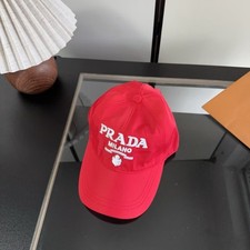 Prada Embroidered Letter Baseball Cap