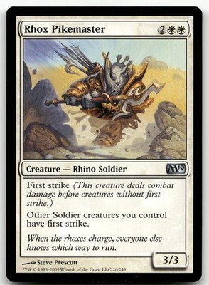 Rhox Pikemaster #26 (LP) Magic 2010 M10 Magic MTG