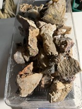 Large Lapidary Rough Gemstone Box Lot 17 8lbs 7.7 OZ