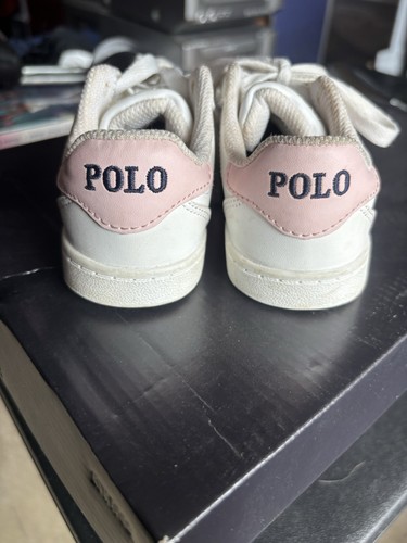 Ralph Lauren Polo Bear Girls Sneakers Toddler Size 8 - Picture 4 of 9
