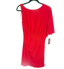 Vince Camuto Red Midi Cocktail Dress Size US 6 AU 10 NWT  | Evening Party Day