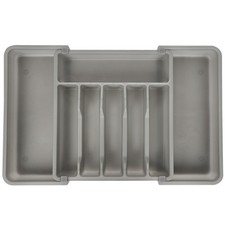 Large Plastic Kitchen Cutlery Tray Organiser Holder Drawer Insert Tidy Storage